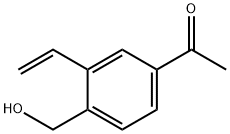 4-(羟甲基)-3-乙烯基苯乙酮 结构式