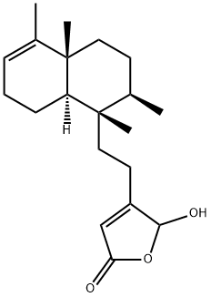 16-Hydroxycleroda-3,13-dien-15,16-olide 结构式