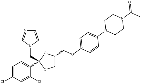 (2R,4R)-Ketoconazole 结构式