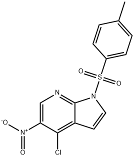 4-氯-5-硝基-1-甲苯基-1H-吡咯并[2,3-B]吡啶 结构式