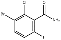 3-溴-2-氯-6-氟苯甲酰胺 结构式