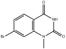 7-溴-1-甲基喹唑啉-2,4(1H,3H)-二酮 结构式