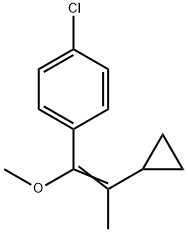 Benzene, 1-chloro-4-(2-cyclopropyl-1-methoxy-1-propen-1-yl)- 结构式