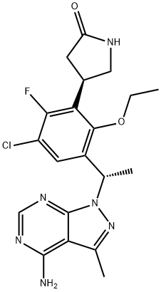 化合物PARSACLISIB 结构式