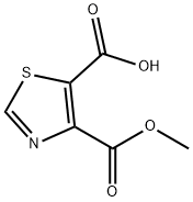 4-(甲氧基羰基)噻唑-5-羧酸 结构式