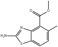 methyl 2-amino-5-methyl-1,3-benzothiazole-4-carboxylate 结构式