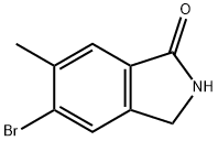 1H-Isoindol-1-one, 5-bromo-2,3-dihydro-6-methyl- 结构式