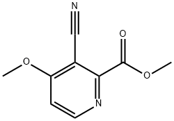 3-Cyano-4-methoxy-pyridine-2-carboxylic acid methyl ester 结构式