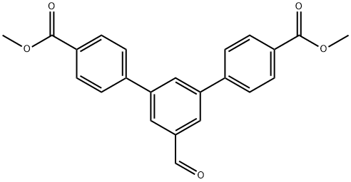 1,1':3',1''-Terphenyl]-4,4''-dicarboxylic acid, 5'-formyl-, 4,4''-dimethyl ester 结构式