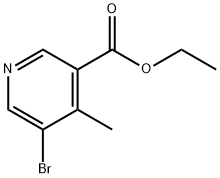 5-溴-4-甲基烟酸乙酯 结构式