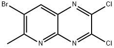 7-bromo-2,3-dichloro-6-methylpyrido[2,3-b]pyrazine 结构式