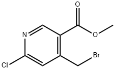 4-(溴甲基)-6-氯烟酸甲酯 结构式