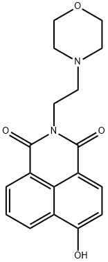 1H-Benz[de]isoquinoline-1,3(2H)-dione, 6-hydroxy-2-[2-(4-morpholinyl)ethyl]- 结构式