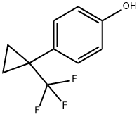 Phenol, 4-[1-(trifluoromethyl)cyclopropyl]- 结构式