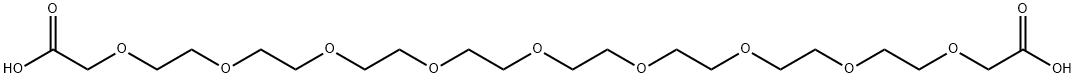 HOOCCH2O-PEG8-CH2COOH 结构式