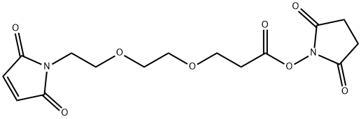 马来酰亚胺-PEG2-琥珀酰亚胺酯 结构式