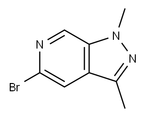 5-溴-1,3-二甲基-1H-吡唑并[3,4-C]吡啶 结构式
