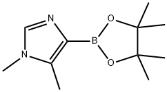 1,5-二甲基-4-(4,4,5,5-四甲基-1,3,2-二氧杂硼-2-基)-1H-咪唑 结构式
