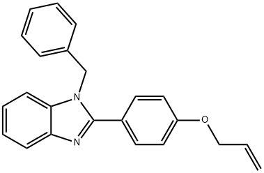 1H-Benzimidazole, 1-(phenylmethyl)-2-[4-(2-propen-1-yloxy)phenyl]- 结构式
