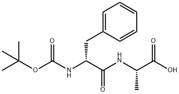 Boc-D-Phe-Ala-OH 结构式