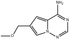 6-(methoxymethyl)pyrrolo[2,1-f][1,2,4]triazin-4-amine 结构式