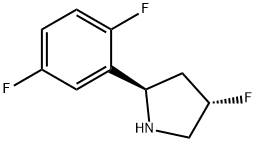 (2R,4S)-2-(2,5-二氟苯基)-4-氟吡咯烷 结构式