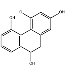 2,5,9-三羟基-4-甲氧基-9,10-二氢菲 结构式