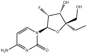 2'-Deoxy-4'-ethyl-2'-fluorocytidine 结构式