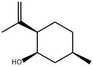 Cyclohexanol, 5-methyl-2-(1-methylethenyl)-, (1R,2R,5R)- 结构式