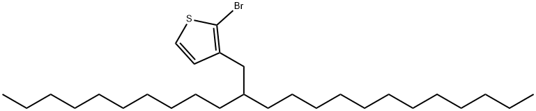 Thiophene, 2-bromo-3-(2-decyltetradecyl)- 结构式