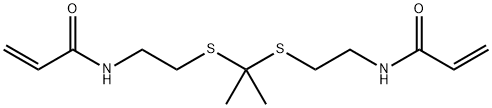 N,N'-(2,2'-(丙烷-2,2-二基双(硫二基))双(乙烷-2,1-二基))二丙烯酰胺 结构式