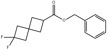 Spiro[3.3]heptane-2-carboxylic acid, 6,6-difluoro-, phenylmethyl ester 结构式