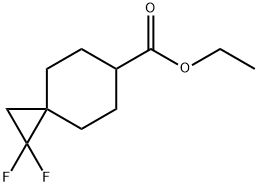 1,1-二氟螺[2.5]辛烷-6-甲酸乙酯 结构式