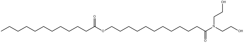 Dodecanoic acid, 12-[bis(2-hydroxyethyl)amino]-12-oxododecyl ester 结构式