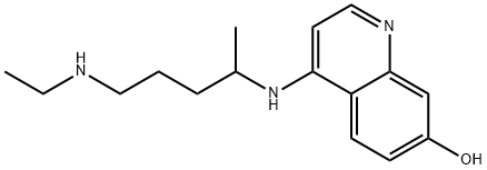 7-Quinolinol, 4-[[4-(ethylamino)-1-methylbutyl]amino]- 结构式