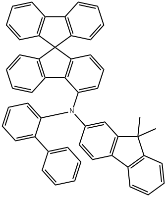 N-(2-联苯基)-N-(9,9-二甲基芴-2-基)-9,9-螺二芴-4-胺 结构式