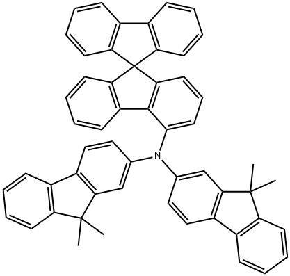 N,N-双(9,9-二甲基芴-2-基)-9,9-螺二芴-4-胺 结构式