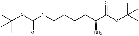 N6-(叔丁氧羰基)-L-赖氨酸叔丁基酯 结构式