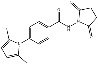 4-(2,5-二甲基-1H-吡咯-1-基)-N-(2,5-二氧代吡咯烷-1-基)苯甲酰胺 结构式