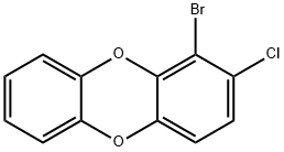 1-溴-2-氯二苯并[B,E] [1,4]二恶英 结构式