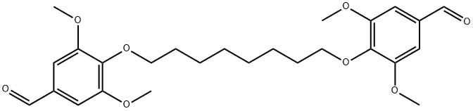 Benzaldehyde, 4,4'-[1,8-octanediylbis(oxy)]bis[3,5-dimethoxy- 结构式