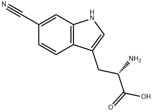 L-Tryptophan, 6-cyano- 结构式