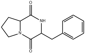 六氢-3-(苯基甲基)吡咯并[1,2-A]吡嗪-1,4-二酮 结构式