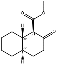 Methyl(1alfa,4abeta,8aalfa)-2-oxodecahydro-1-naphtoate 结构式