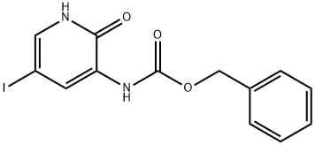 3-<<(benzyloxy)carbonyl>amino>-5-iodopyrid-2-one 结构式