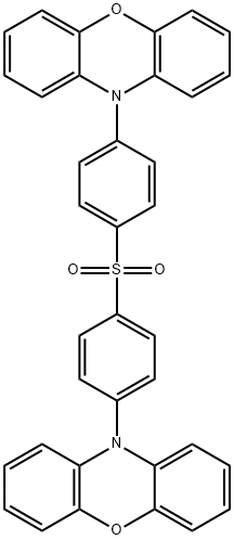双[4-(N-吩噁嗪)苯基]硫砜 结构式
