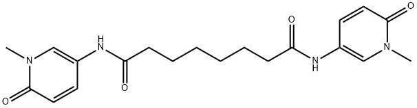 N,N'-bis(5-(1-methyl-2-pyridonyl))-1,6-hexamethylenedicarboxamide 结构式