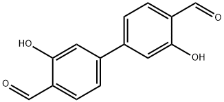 3,3'-二羟基-[1,1'-联苯]-4,4'-二甲醛 结构式