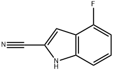 4-FLUORO-1H-INDOLE-2-CARBONITRILE 结构式