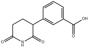 3-(2,6-二氧哌啶-3-基)苯甲酸 结构式